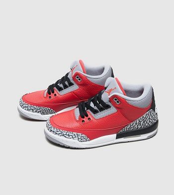 Botasky Jordan Air Jordan 3 Retro Air 3 Retro - Damske Topanky Červené | PNI-370481